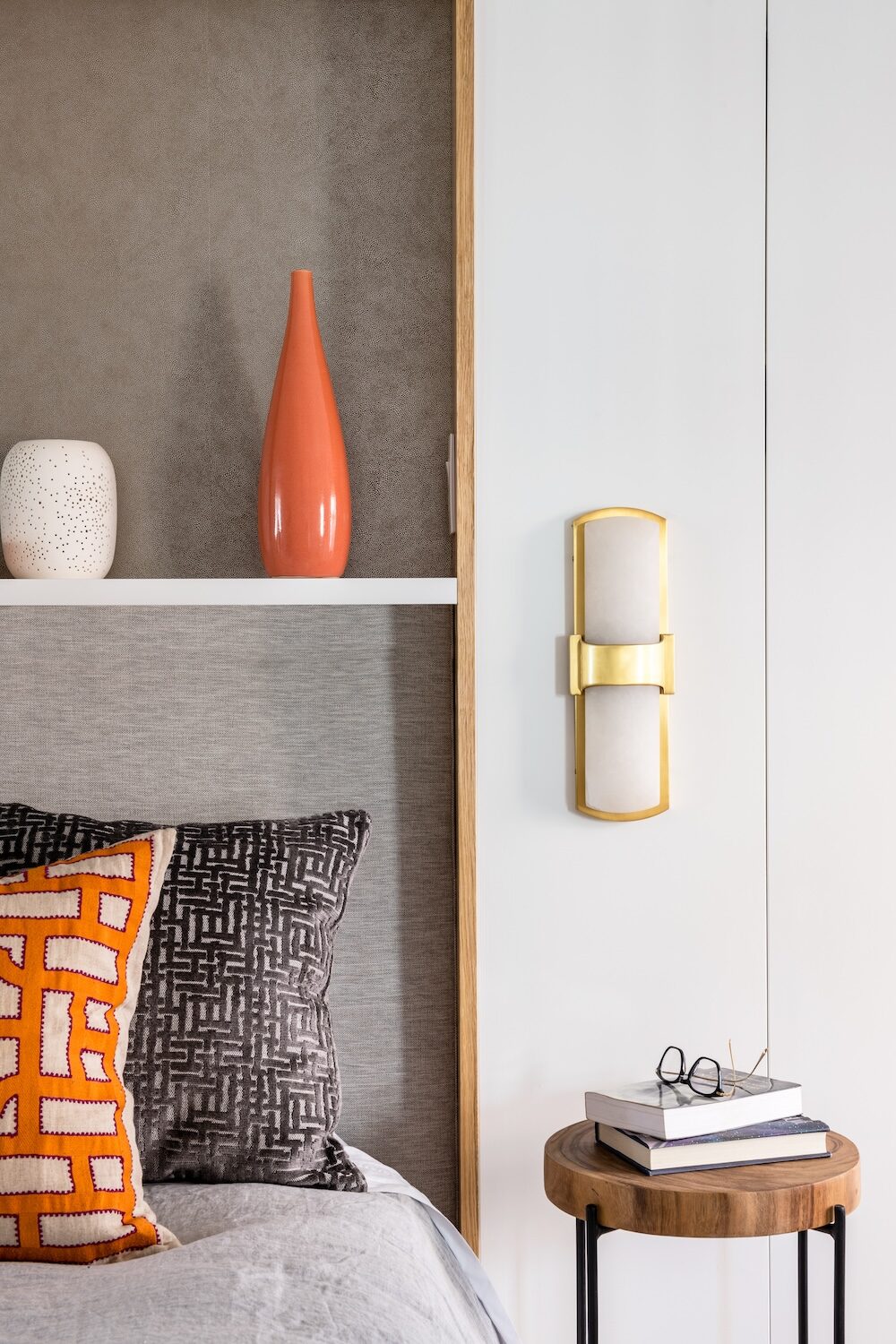 Bedroom Interior Design Nightstand Lighting Sconce