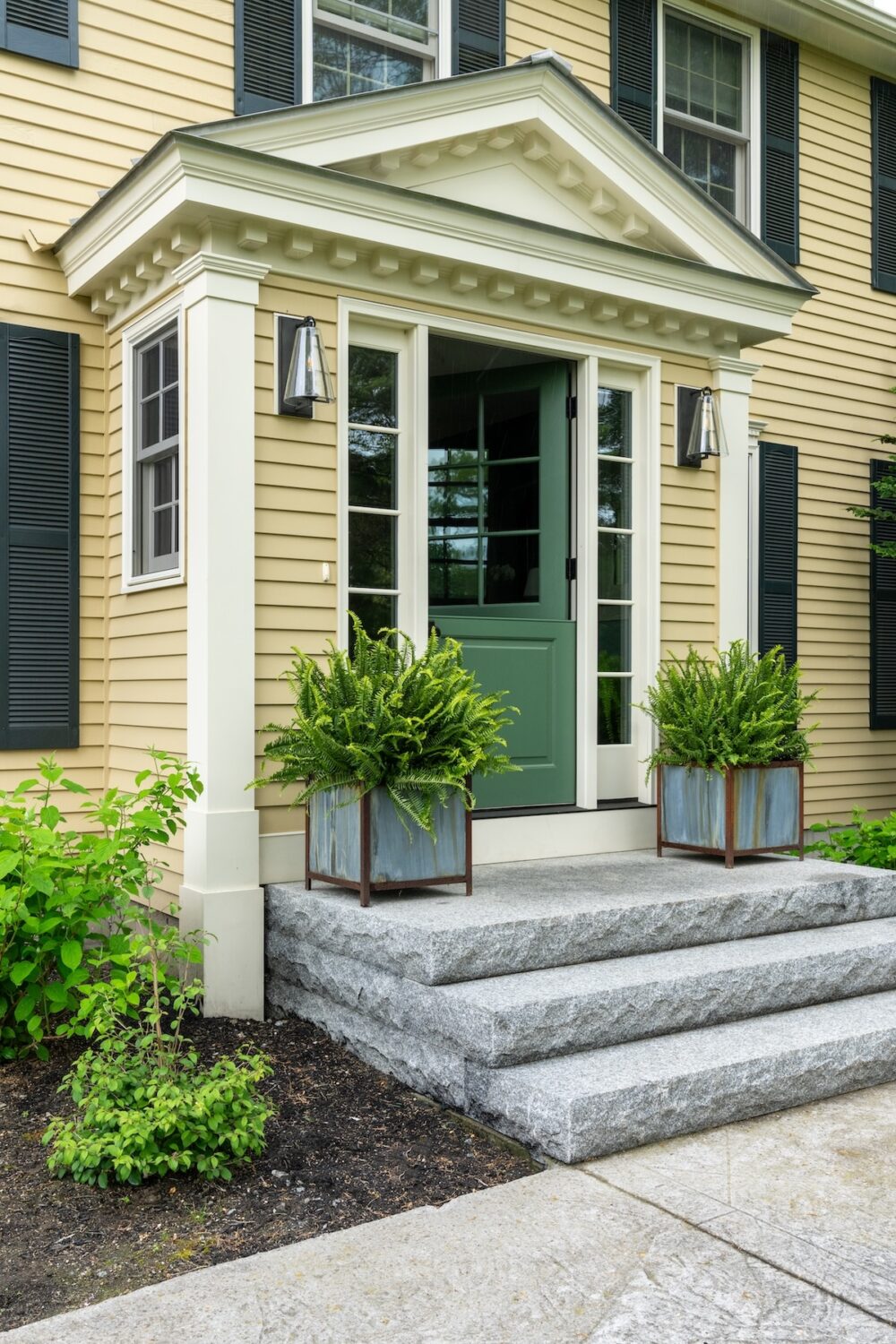 Front Elevation Entryway Design Andover Ma