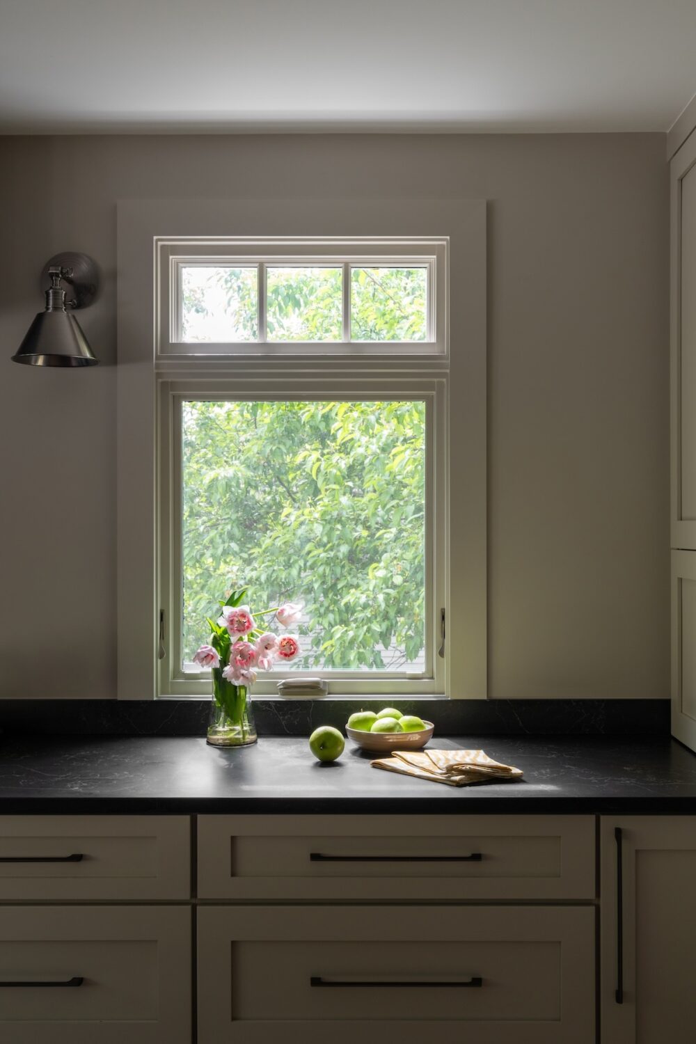 Kitchen Window Dark Kitchen Countertops